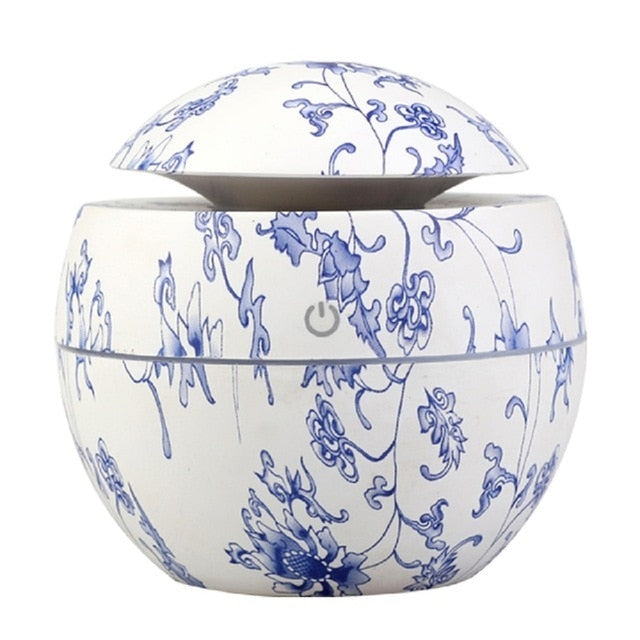 Mini Air Humidifier Ultrasonic USB Aroma Diffuser Wood Grain LED Night Light Electric Essential Oil Diffuser Aromatherapy Home