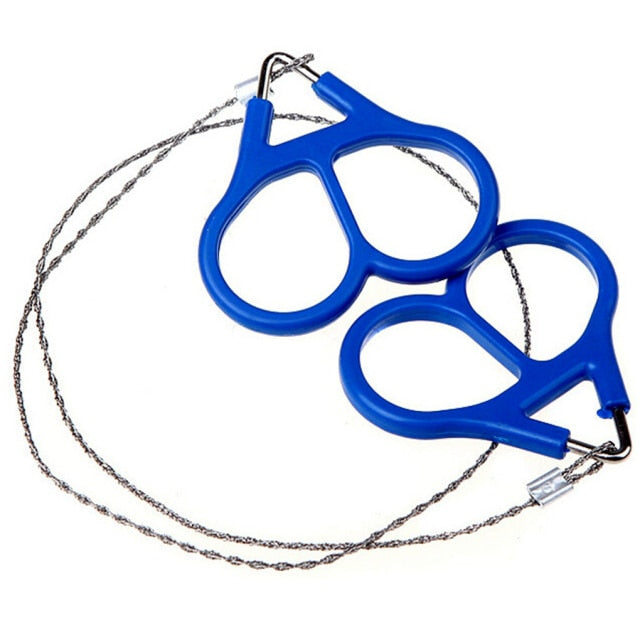 Field Survival Stainless Wire Saw Hand Chain Saw Cutter Outdoor Emergency Survival Tools Fretsaw Camping Hunting Wire Saw