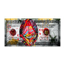 Wall Art Gold Modern Popular Colorful Hundred Money Canvas Painting Quadro Street Art Abstract Poster Wall Picture Home Decor