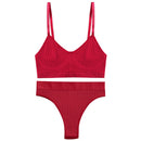 Bra Set Women Underwear Sexy Crop Top Suit Bralette Female Lingerie Girls Fashion Brassiere Basic Stretchy Ribbed Tank Tops