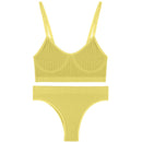 Bra Set Women Underwear Sexy Crop Top Suit Bralette Female Lingerie Girls Fashion Brassiere Basic Stretchy Ribbed Tank Tops