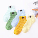 10Pcs/5Pairs Children Sock Breathable Sports Girls Boys Sokcs Unisex Cotton Stripe Chaussette Enfant Garcon Skarpetki Dla dzieci