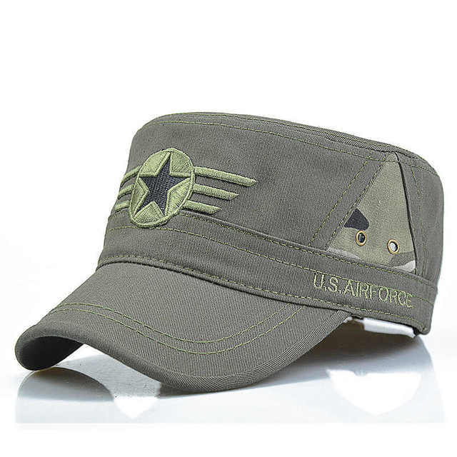 2019 United States US Marines Corps Cap Hat Military Hats Camouflage Flat Top Hat Men Cotton hHat USA Navy Embroidered Camo Hat