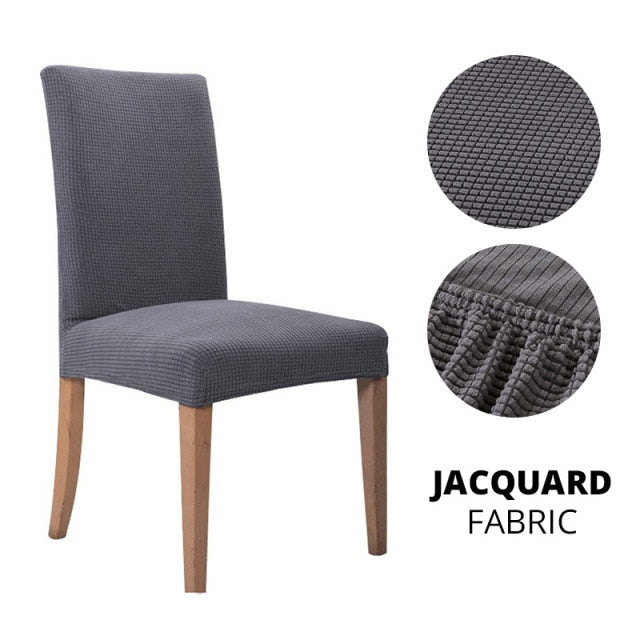 1/2/4/6 Pcs Dining Room Chair Cover Stretch Elastic Dining Chair Slipcover Spandex Case for Chairs housse de chaise