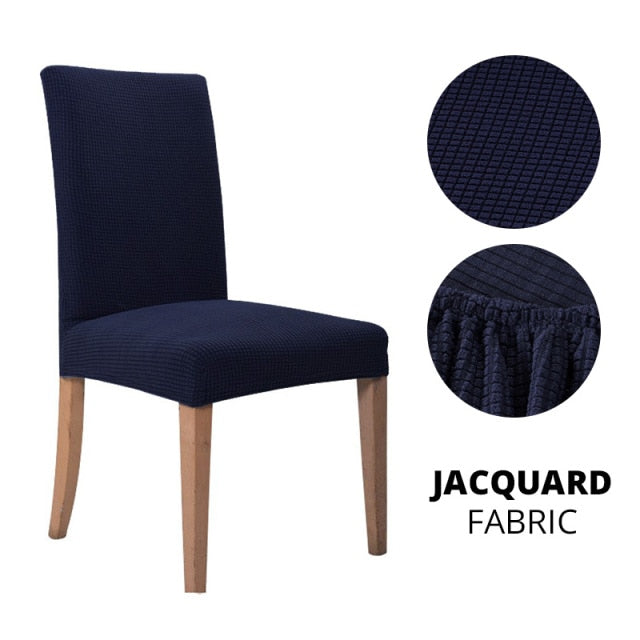 1/2/4/6 Pcs Dining Room Chair Cover Stretch Elastic Dining Chair Slipcover Spandex Case for Chairs housse de chaise