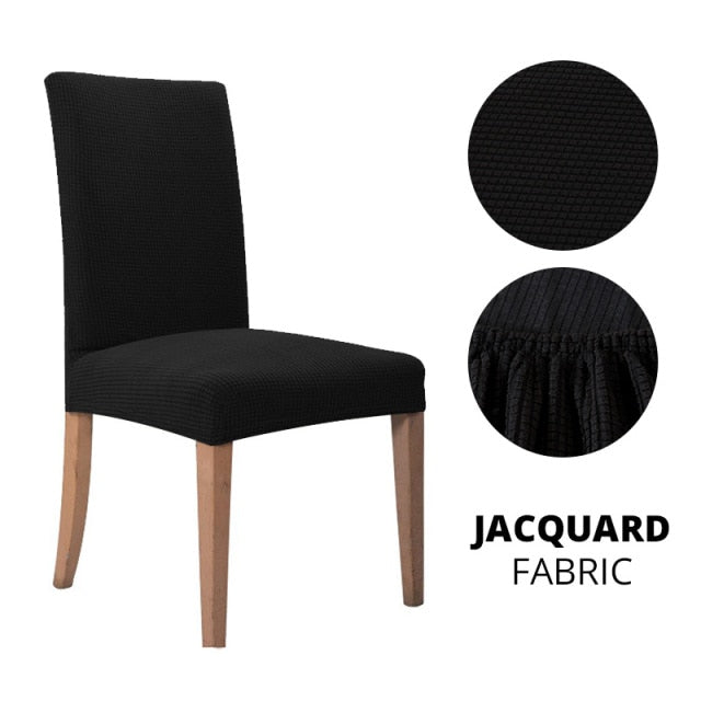 1/2/4/6 Pcs Dining Room Chair Cover Stretch Elastic Dining Chair Slipcover Spandex Case for Chairs housse de chaise
