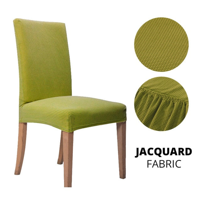 1/2/4/6 Pcs Dining Room Chair Cover Stretch Elastic Dining Chair Slipcover Spandex Case for Chairs housse de chaise