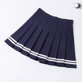Y2k Summer Korean Fashion Short Women Skirt Casual Slim Elastic High-Waisted Striped Harajuku Pleated Plaid A-Line Mini Skirts