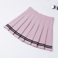 Y2k Summer Korean Fashion Short Women Skirt Casual Slim Elastic High-Waisted Striped Harajuku Pleated Plaid A-Line Mini Skirts