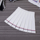 Y2k Summer Korean Fashion Short Women Skirt Casual Slim Elastic High-Waisted Striped Harajuku Pleated Plaid A-Line Mini Skirts