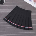 Y2k Summer Korean Fashion Short Women Skirt Casual Slim Elastic High-Waisted Striped Harajuku Pleated Plaid A-Line Mini Skirts