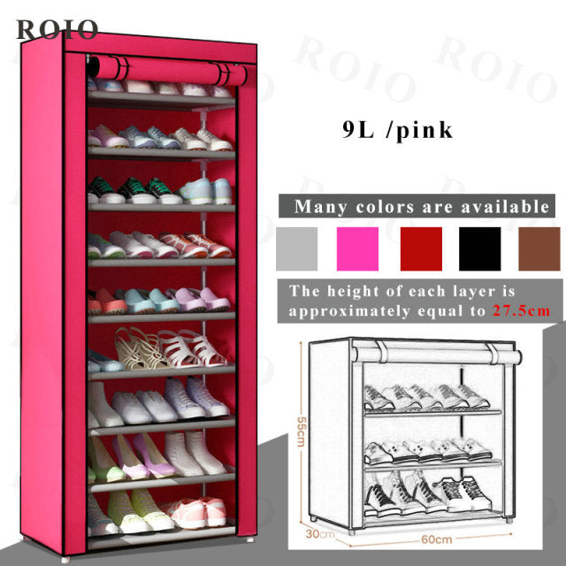 Multi-layer Simple Shoe Rack Entryway Space-saving Shoe Organizer Easy to Install Shoes Shelf Home Dorm Furniture Shoe Cabinet