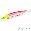 TSURINOYA 160F Ultra-long Casting Floating Minnow Fishing Lure DW110 STINGER 163mm 31g Sea Fishing Hard Bait Piura Seabass Baits