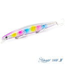 TSURINOYA 160F Ultra-long Casting Floating Minnow Fishing Lure DW110 STINGER 163mm 31g Sea Fishing Hard Bait Piura Seabass Baits