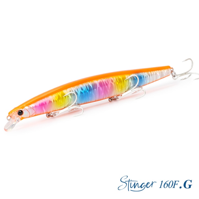 TSURINOYA 160F Ultra-long Casting Floating Minnow Fishing Lure DW110 STINGER 163mm 31g Sea Fishing Hard Bait Piura Seabass Baits