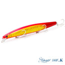 TSURINOYA 160F Ultra-long Casting Floating Minnow Fishing Lure DW110 STINGER 163mm 31g Sea Fishing Hard Bait Piura Seabass Baits