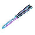 Foldable Butterfly Knife Portable Transformable Blunt Balisong Pocket Trainer Survival Knife Training Tool For Outdoor Game