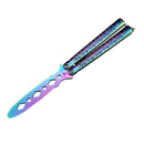 Foldable Butterfly Knife Portable Transformable Blunt Balisong Pocket Trainer Survival Knife Training Tool For Outdoor Game