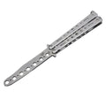 Foldable Butterfly Knife Portable Transformable Blunt Balisong Pocket Trainer Survival Knife Training Tool For Outdoor Game