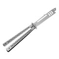 Foldable Butterfly Knife Portable Transformable Blunt Balisong Pocket Trainer Survival Knife Training Tool For Outdoor Game