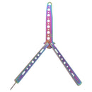 Foldable Butterfly Knife Portable Transformable Blunt Balisong Pocket Trainer Survival Knife Training Tool For Outdoor Game