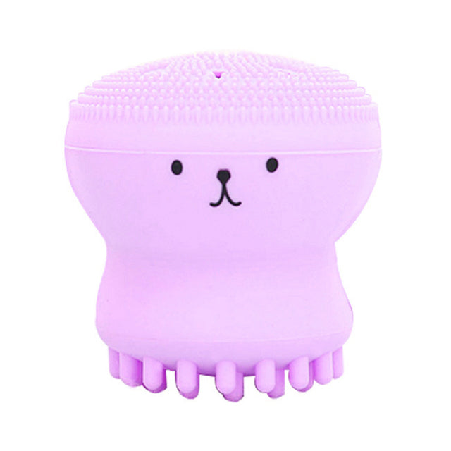 Silicone Facial Cleaning Brush Small Octopus Cleaner Sponge Face Deep Clean Massage Face Scrub Brush Beauty Skin Care Tool TSLM1