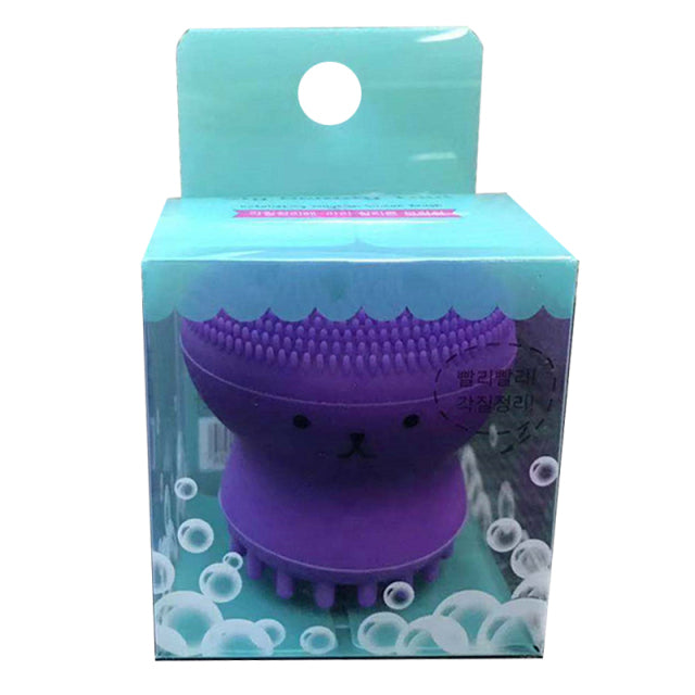 Silicone Facial Cleaning Brush Small Octopus Cleaner Sponge Face Deep Clean Massage Face Scrub Brush Beauty Skin Care Tool TSLM1