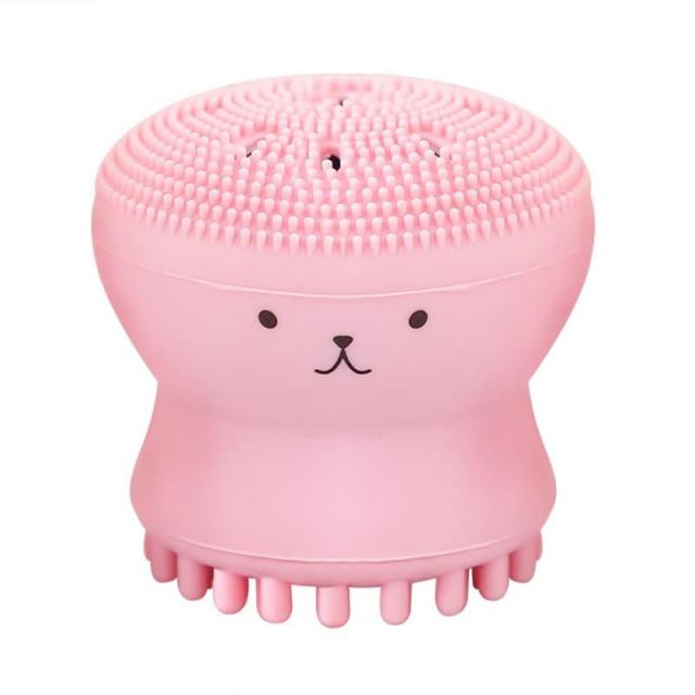 Silicone Facial Cleaning Brush Small Octopus Cleaner Sponge Face Deep Clean Massage Face Scrub Brush Beauty Skin Care Tool TSLM1