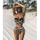 High Waist Bikini Set 2021 mujer Push Up Bandage Bikini Swimwear Women Floral Two Pieces Swimsuit Strappy biquinitraje de baño