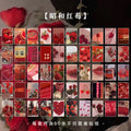 50 sheets Landscape rose ins Decorative Stickers Scrapbooking Stick Label Diary Album stationery painting Sticker Accessories