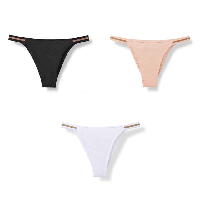 3pcs Underwear For Woman Seamless Sexy Thongs Women's Lingerie Bikini Sports Female Thong New Sale Underpants Panties For Woman