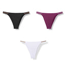 3pcs Underwear For Woman Seamless Sexy Thongs Women's Lingerie Bikini Sports Female Thong New Sale Underpants Panties For Woman