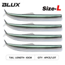BLUX FLASH SAND EEL 14G/27G Soft Fishing Lure Tail Jig Head Hook Minnow Artificial Bait Saltwater Sea Bass Swimbait Tackle Gear