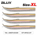 BLUX FLASH SAND EEL 14G/27G Soft Fishing Lure Tail Jig Head Hook Minnow Artificial Bait Saltwater Sea Bass Swimbait Tackle Gear