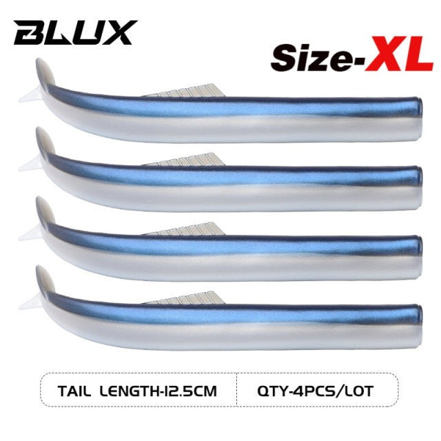 BLUX FLASH SAND EEL 14G/27G Soft Fishing Lure Tail Jig Head Hook Minnow Artificial Bait Saltwater Sea Bass Swimbait Tackle Gear