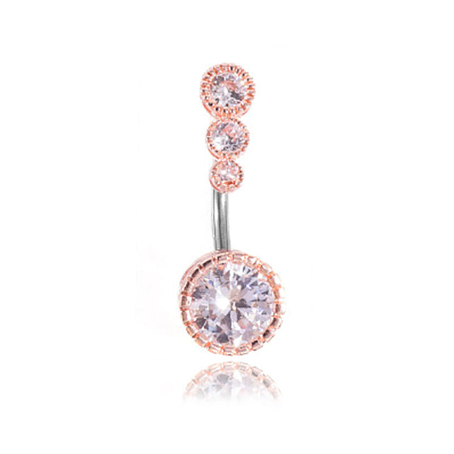 1pc Sexy Navel Piercing Belly Button Rings Bar Crystal Zircon Dangling Ombligo Party Stud Barbell for Woman Body Jewelry 14g