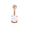 1pc Sexy Navel Piercing Belly Button Rings Bar Crystal Zircon Dangling Ombligo Party Stud Barbell for Woman Body Jewelry 14g