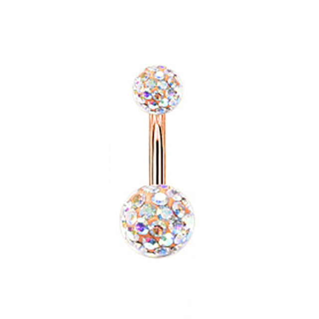 1pc Sexy Navel Piercing Belly Button Rings Bar Crystal Zircon Dangling Ombligo Party Stud Barbell for Woman Body Jewelry 14g