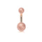 1pc Sexy Navel Piercing Belly Button Rings Bar Crystal Zircon Dangling Ombligo Party Stud Barbell for Woman Body Jewelry 14g