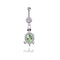 1pc Sexy Navel Piercing Belly Button Rings Bar Crystal Zircon Dangling Ombligo Party Stud Barbell for Woman Body Jewelry 14g