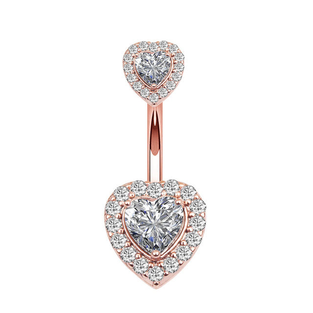 1pc Sexy Navel Piercing Belly Button Rings Bar Crystal Zircon Dangling Ombligo Party Stud Barbell for Woman Body Jewelry 14g