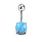 1pc Sexy Navel Piercing Belly Button Rings Bar Crystal Zircon Dangling Ombligo Party Stud Barbell for Woman Body Jewelry 14g