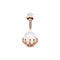 1pc Sexy Navel Piercing Belly Button Rings Bar Crystal Zircon Dangling Ombligo Party Stud Barbell for Woman Body Jewelry 14g