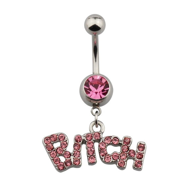 1pc Sexy Navel Piercing Belly Button Rings Bar Crystal Zircon Dangling Ombligo Party Stud Barbell for Woman Body Jewelry 14g