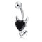 1pc Sexy Navel Piercing Belly Button Rings Bar Crystal Zircon Dangling Ombligo Party Stud Barbell for Woman Body Jewelry 14g