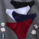 FINETOO 3PCS/Set M-XXL Panties Women Cotton Lingerie Woman Underwear Sexy Femme Underwear Girls Underpant Panty  7 Solid Colors