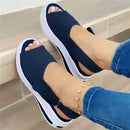 2021 New Women's Soft & Comfortable Sandals Mesh Upper Breathable Sandals Adjustable Cross-strap Design Sandalias Mujer 2020