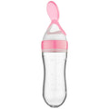 TYRU.HU Toddler Baby Silicone Rice Cereal Bottle Squeeze Spoon Feeder Feeding Accessories Utensils For Newborn Cutlery Bottle
