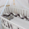 1M/2M/3M/4M Baby Bumper Crib Cot Protector Infant Bebe Bedding Set for Baby Boy Girl Braid Knot Pillow Cushion Room Decor