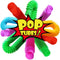 4 Pack Mini Pop Tube Sensory Fidget Toy Colorful Heavy-Duty  for Construction Building Educational Toys for Stress Autism ADHD